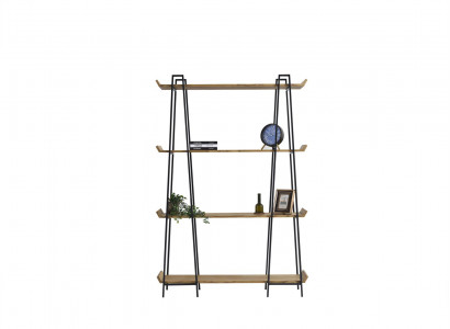 Stilvolles und funktionelles Bücherregal aus Holz für das Wohnzimmer 